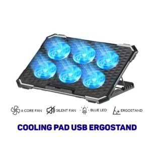 Cooling Pad Laptop F1 / F2 / F62 USB Fan - Kipas Pendingin Portable Ergostand