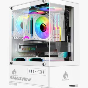 Casing Komputer Gaming Dracone Smallview M-ATX + 3 Fan RGB