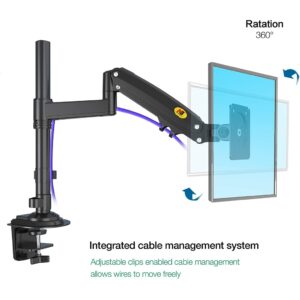 Bracket Monitor NB H100 (17"-34") Max Load 2-9 Kg VESA 75x75 - 100x100 mm