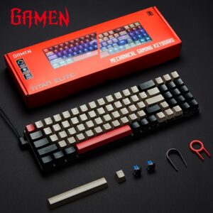 Titan Elite Keyboard Gaming Mechanical RGB 3 Pin Hot-Swappable 78 Keys
